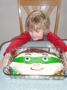 Jonah med Super varför tårta